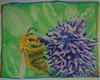 bee on flower painting